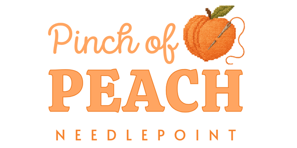 Pinch of Peach Needlepoint